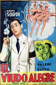 1959 ALBERTO SORDI IL Vedovo 1SH MOVIE POSTER Rare ED. El Viudo Alegre - Picture 1 of 4