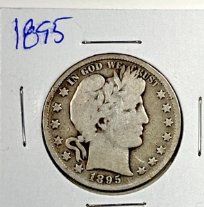 1895 Barber Half : Good + - Picture 1 of 2