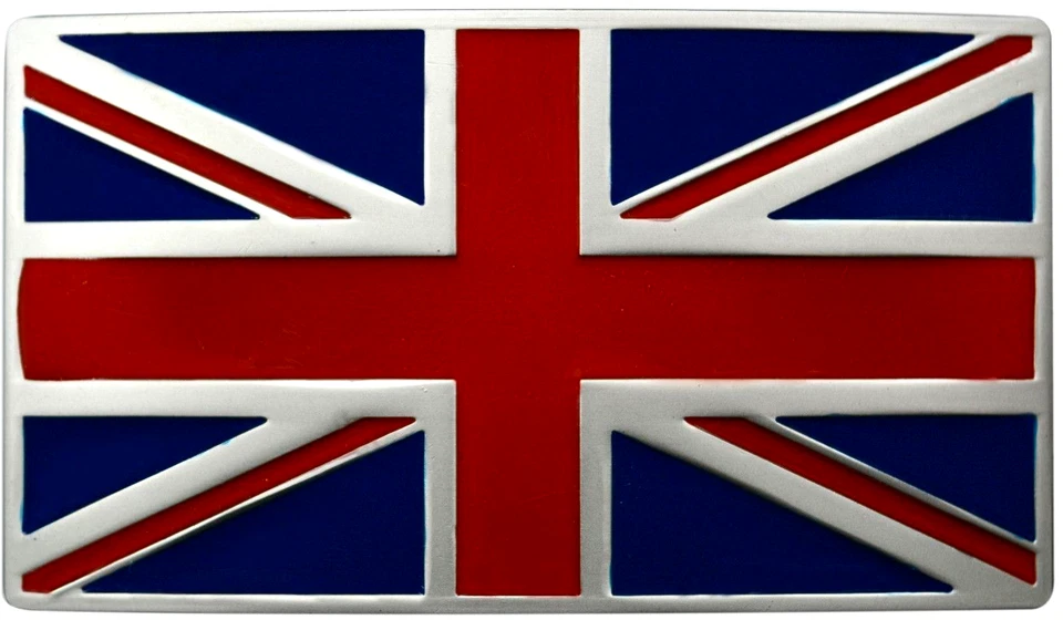 Пряжка для ремня с британским флагом FL104 UK мужская эмаль Union Jack England подходит 1,5 дюйма - Изображение 1 из 4