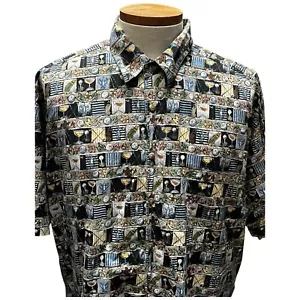 John Severson Kahala Herren Aloha Hawaiihemd Golf Cocktails Hergestellt in den USA Größe XL - Bild 1 von 9