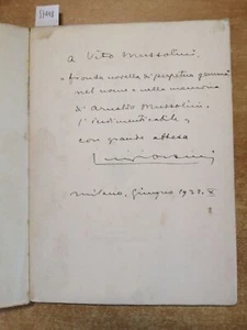 SONETTI GARIBALDINI - LUIGI ORSINI mit Autogramm Widmung an Vito Mussolini (5 - Bild 1 von 4