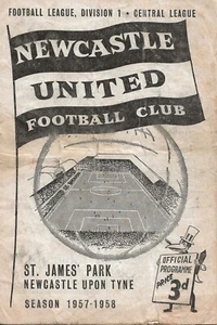 NEWCASTLE UNITED V PRESTON NORTH END ~ 5 DE OCTUBRE DE 1957 ~ PROGRAMA DE FÚTBOL - Imagen 1 de 1