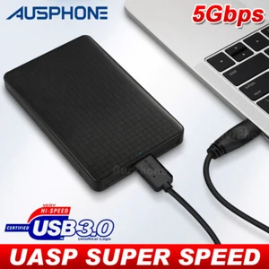 New 5Gbps USB 3.0 Portable External Hard Drive Case Ultra Box Slim SATA Storage - Picture 1 of 11