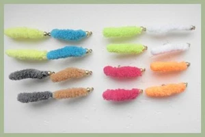 Mop Fishing Flies, 16 Mixed Pack Goldhead Mop Flies, Size 10, Mixed Colours - Picture 1 of 1
