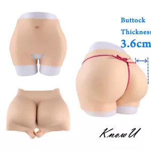 Silicone Crotch Hip Pant Plump Buttocks Panty Underwear Crossdresser Transgender