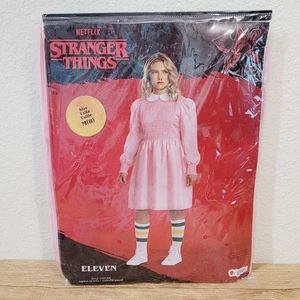 Disguise Stranger Things ELEVEN PINK DRESS Child SZ 8 Costume Halloween Cosplay - Picture 1 of 7
