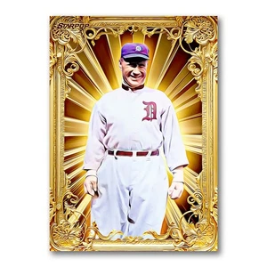 Hughie Jennings Golden Icon Card 01/20 Starpop Signed Fine Art Print - Picture 1 of 2