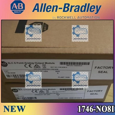 NEW PLC 1746-NO8I SLC 500 Series 8-Channel Analog Input Module New AB - Image 1 of 3
