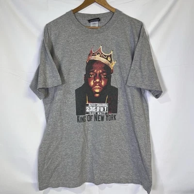 Vintage Keep Diggin NYC Men’s L Biggie T Shirt Gray Short Sleeve - Image 1 of 4