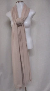 Gemütlich weich beige Kaschmir Feel Winter Halstuch Schal 24 x 92 cm - Bild 1 von 3