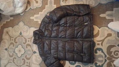 GUESS Mens Puffer Jacket Removable Hood - Black - Size L / Large 119RN716 - Imagem 1 de 3