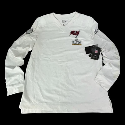 NUEVO CON ETIQUETAS Nike On Field Camisa Tampa Bay Buccaneers Superbowl LV Para Hombres M Manga Larga NFL Foto 1 de 4