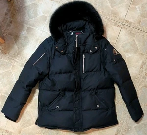 Moose Knuckles 3Q Men's Jacket Size XXL - Navy W/Black - Down + Fur - Picture 1 of 7
