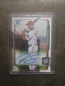 2015 BOWMAN CHROME PROSPECTS PEDRO SEVERINO AUTOGRAPH NATIONALS - Picture 1 of 2