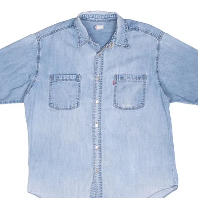 CAMISA VINTAGE LEVIS DENIM MANGA CORTA TALLA XL 2000S Foto 1 de 4