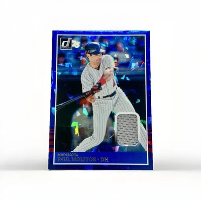 2025 Panini Donruss Retro 1985 Materials Paul Molitor #MAT-PM Blue Ice 🔥🔥 - Imagem 1 de 2