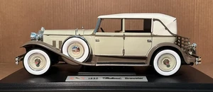 Signature 1/18 1930 Packard Brewster 4 Door Convertable Top Up Tan & Cream READ - Picture 1 of 23
