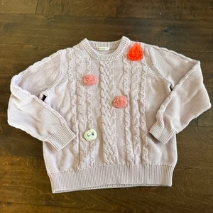 Crewcuts by J Cew Girls Size 10 Knit Sweater Cable Knit Pink - Picture 1 of 6