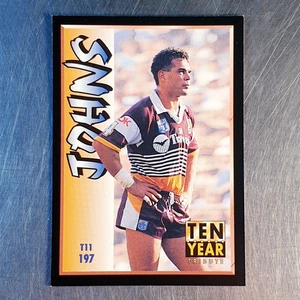1994 Dynamic Series 2 Rugby League NRL Chris Johns #197 Brisbane Broncos - Picture 1 of 2
