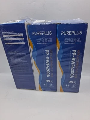3 Pack PurePlus PP-RWF4200A Replacement Refrigerator Water Filter - New in Box - Image 1 of 4