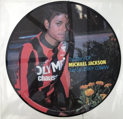 THE STORY OF MICHAEL JACKSON TOLD BY JERRY COWAN  PICTURE DISC LP RECORD - Image 1 of 2