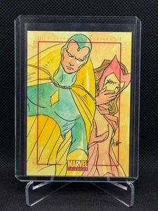 2014 Marvel Universum S2 SketchaFEX Sketchkarte Irma "Aimo" Ahmed Scarlet Witch - Bild 1 von 2