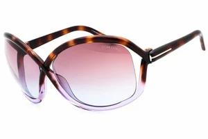 TOM FORD BETTINA FT1068 56Z Sunglasses Havana Violet Frame Gradient Lenses 68mm - Picture 1 of 4