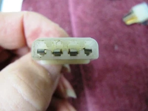 AMP LOK TURNTABLE Power Cord Plug CONNECTOR not MOLEX GARRARD DUAL ELAC VoM BSR  - Picture 1 of 4