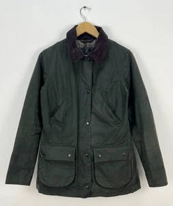 Barbour Straiton Wax Jacket Tartan Coat Size UK 10 US 6 - Picture 1 of 12