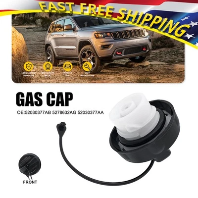 For 2011-2018 Jeep Grand Cherokee Dodge Compass Durango Gas Fuel Tank Fill Cap - Image 1 of 4