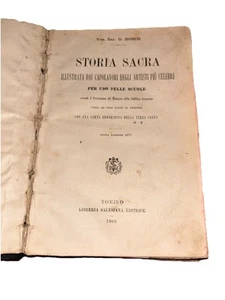 Ven.Sac. Don Giovanni  BOSCO STORIA SACRA  Illustrato Libreria Salesiana 1908 - Foto 1 di 8