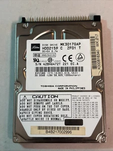 Toshiba 30GB MK3017GAP HDD2159 IDE 2.5” HDD Laptop Hard Drive @HDD3 - Picture 1 of 2