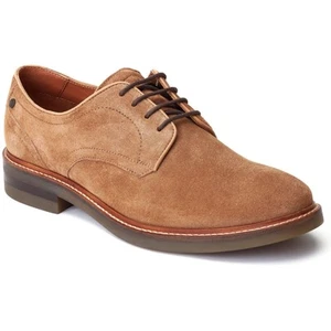 Zapatos clásicos de encaje Base London Mawley de cuero camel para hombre - Imagen 1 de 6