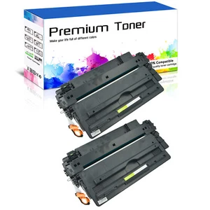 2 PACK Black CF214A 14A Toner for HP LaserJet Enterprise 700 MFP M725f M725z+ - Bild 1 von 23