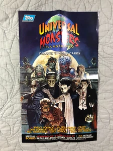 TOPPS UNIVERSAL MONSTERS Trading Cards ILLUSTRATED PROMOTIONAL POSTER - Picture 1 of 3
