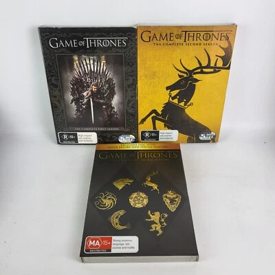 Game Of Thrones The Complete Season 1 - 3 TV Series DVD 1 2 3 Region 4 Emilia - Image 1 of 3