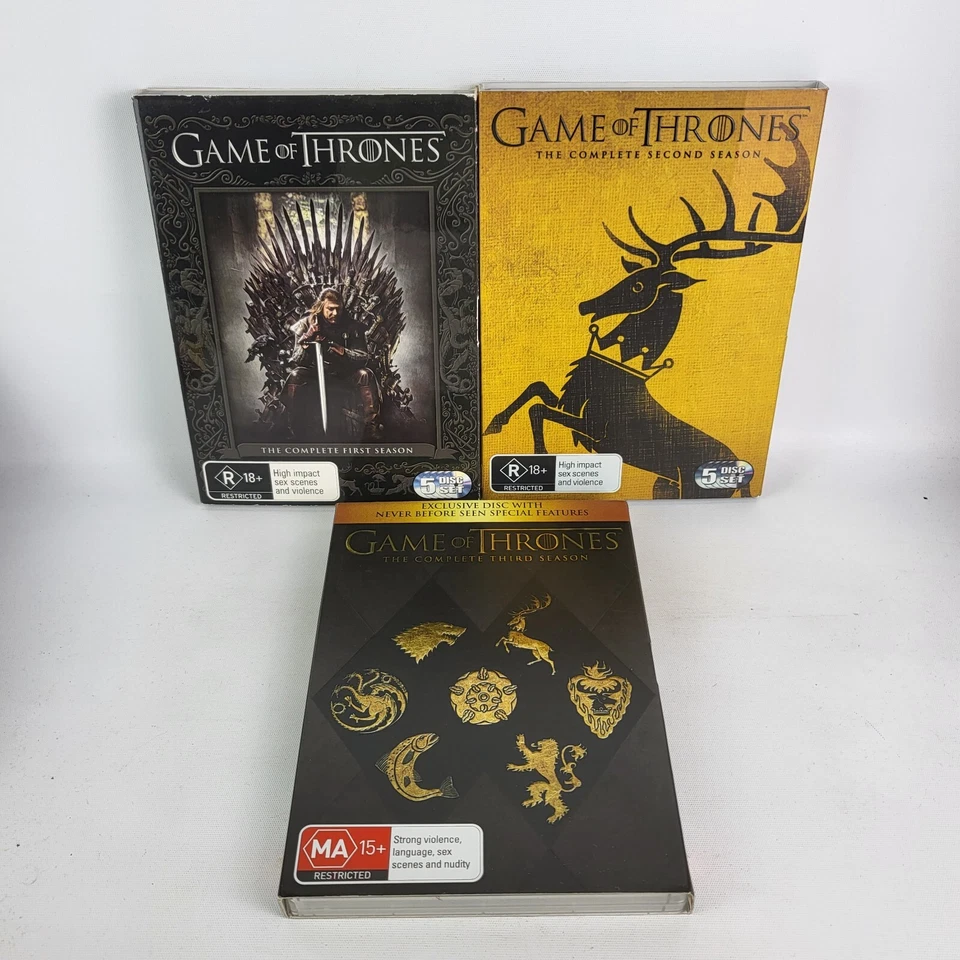 Game Of Thrones The Complete Season 1 - 3 TV Series DVD 1 2 3 Region 4 Emilia - Image 1 of 3