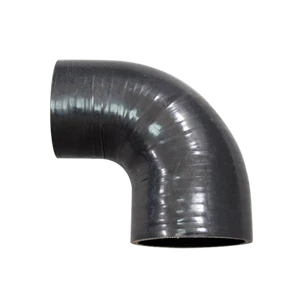 4"-3" Silicone 90 degree Elbow Reducer hose Coupler 4" to 3" Turbo Silicon Black - Bild 1 von 1