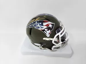 Julian Edelman Signed Patriots Salute (Custom Logo, Visor) Mini Helmet JSA COA - Picture 1 of 5