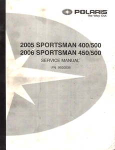 Genuine Polaris Owner's Service/Repair Manual 2005-2006 Sportsman 400/450/500 - Picture 1 of 2