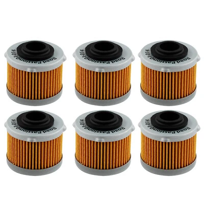 Paquete de 6 filtros de aceite para Aprilia Scarabeo 125 200 Light es decir 125 200 Net i.e. 10-15 Foto 1 de 4