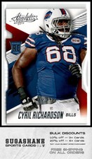 2014 Panini Absolute 105 Cyril Richardson RC  Buffalo Bills  Football Card