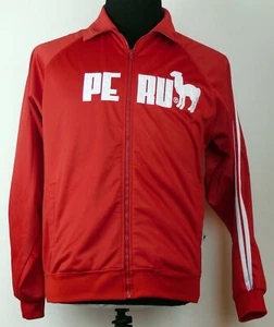 Peru Llama Cuy-Arts rot Polyester Reißverschluss vorne sportliche Trainingsjacke Herren S - Bild 1 von 5