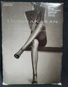 Donna Karan Hosiery Style 0B109 Black Plus Petite B033 - Picture 1 of 4