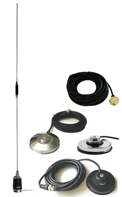 Antenna UHF 450-470 MHz 5 dBd Gain NMO for Mobile Radio 200W BNC Set Tunable - Image 1 of 2