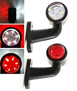 # 2x Rojo Blanco 12-24V LED Luces de señalización laterales traseras Lámparas Camión Remolque Camión Furgoneta - Imagen 1 de 8