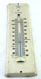 "TERMÓMETRO TCA TRU-TEMP, METAL PINTADO EN CREMA De colección Usado en excelente estado, funciona, 12" - Imagen 1 de 4
