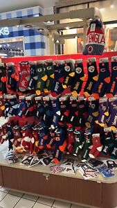 Wholesale Lot of 1,573 pairs of Licenced half ankle Team Socks NFL NBA College