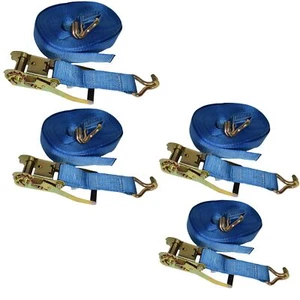 4 Anhänger Auto Bergung Ratsche Zurrgurt Zurrgurt 2,5 Tonnen 15 Meter / 50 Fuß - Bild 1 von 1