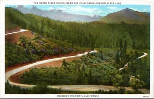 Postcard CA Smith River Divide Redwood Highway - Picture 1 of 2